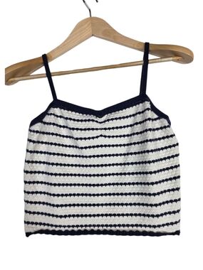 Freshman 1996 Striped Navy & White Knit Strappy Camisole
